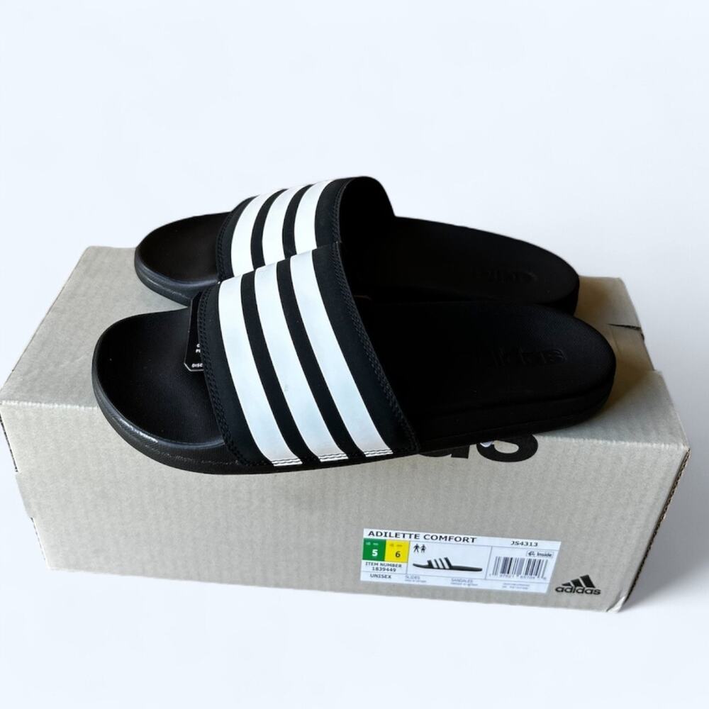 adidas Adilette Comfort Slide Unisex Sandals Size W6/M5